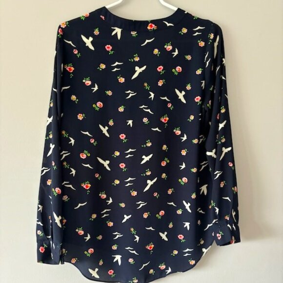 Rose + Olive 100% polyester Floral Light Weight Blouse Small - Picture 2 of 6